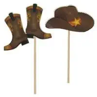 Best cowboy boot wedding cake topper