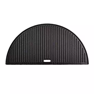 Best kamado joe half moon cast iron reversible griddle