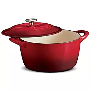 TRAMONTINA 6.5 Qt ROUND Dutch Oven OMBRE RED Enameled Cast Iron