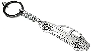 Keychain With Ring For Alfa Romeo 156 4D Steel Key Pendant Chain Automobile Gift Car Design Accessories Laser Cut Home Key