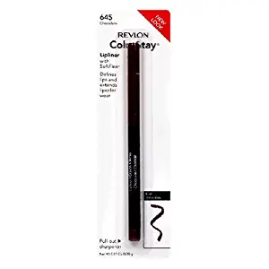 Revlon ColorStay Lipliner with SoftFlex, Chocolate 645, 0.01 Ounce (Pack of 2)