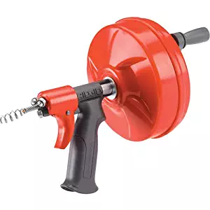 Ridgid GIDDS-813340 41408 Power Spin with AUTOFEED, Maxcore Drain Cleaner Cable, and Bulb Drain Auger to Remove Drain Clogs