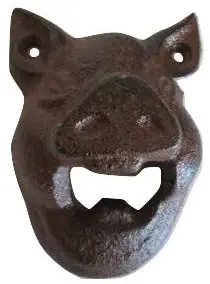 Cast Iron Wall Mounted Pig Bottle Opener