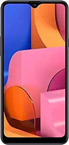 Samsung Galaxy A20S w/Triple Cameras (32GB, 3GB RAM) 6.5" Display, Snapdragon 450, 4000mAh Battery, US & Global 4G LTE GSM Unlocked A207M/DS - International Model (Black, 32GB + 64GB SD Bundle)