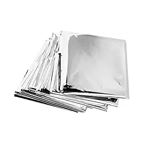 NAVADEAL Silver Reflective Mylar Film- 82 x 47 inch Set of 2- Garden Greenhouse Covering Foil Sheets, Highly Reflective, Effectively Increase Plants Growth, 100% Environmentally Safe