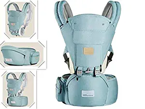 Ergonomic 360° Baby Soft Carrier, Comfortable Adjustable Positions,Breastfeeding Fits All Newborn Toddler,HipSeat Infant Child Carrier, All Seasons,Perfect for Hiking Shopping Travelling(Green)