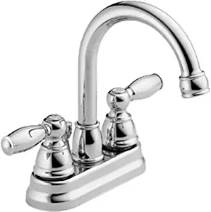 Peerless Claymore 2-Handle Centerset Bathroom Faucet with Pop-Up Drain Assembly, Chrome P299685LF