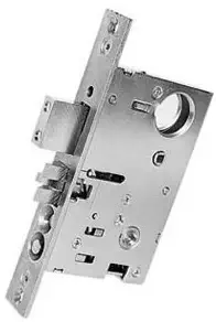 Baldwin 6301.R Right Handed Entrance and Apartment Mortise Lock with 2-1/2" Back, Non-Lacquered Brass