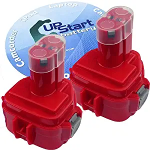 2-Pack Makita 12V Battery Replacement - Compatible with Makita 6914D, 6213D, 1222, 6227D, 1220, 6217D, 6980FD, 6271DWPE, 6270DWPE, VR251D, 6918D, 6916DWDE, 6916D, 192681-5, 6835D, 6319D, 6317DWDE, 6317DWAE, 6317D, 6316D, 6313D (1300mAh, NICD)