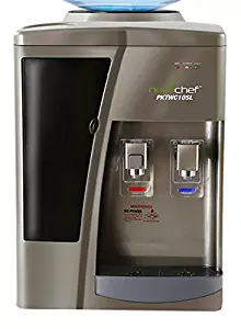 NutriChef AZPKTWC10SL Dispenser Hot and Cold Water Cooler, Silver