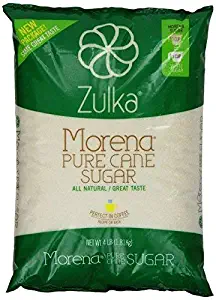 Zulka Morena Pure Cane Sugar, Unfined & Non-gmo All Natural Sugar, 4 Lb (Pack of 2)