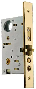 Baldwin 6320.003.L Left Handed Handleset and Knob Entrance Mortise Lock with 2-1/2-Inch Backset, Lifetime Polished Brass