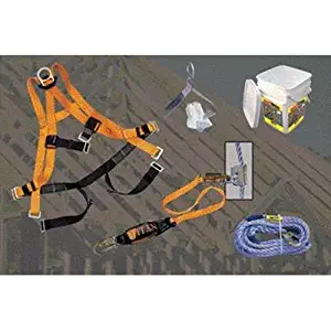 Miller by Honeywell BRFK50/50FT 50-Feet Titan ReadyRoofer Fall Protection System with Full-Body Harness