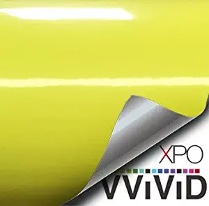 VViViD XPO Gloss Daytona Yellow Vinyl Car Wrap Film (1ft x 5ft)