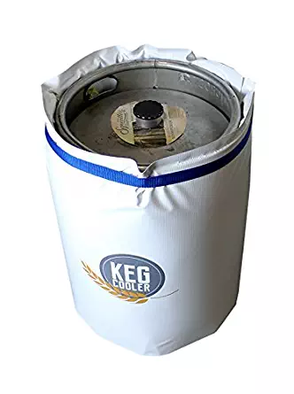 Powerblanket PBICEKEGIP Powerblanket Ice Keg Cooler, 1/2 Barrel Beer Keg Insulated Ice Pack Cooling Blanket, 65.75" Length, 1" Height, 26.25" Width, White