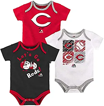 OuterStuff MLB Newborn (0M-9M) Infant (12M-24M) Go Team 3-Pack Creeper Set