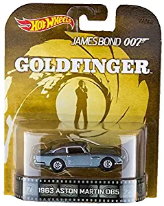 Hot Wheels 1963 Aston Martin DB5 James Bond 007 "Goldfinger 2015 Retro Series 1/64 Die Cast Vehicle