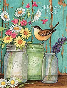 Lang Flower Jars Address Book by Susan Winget, 7.56"x8.5" (1013239)