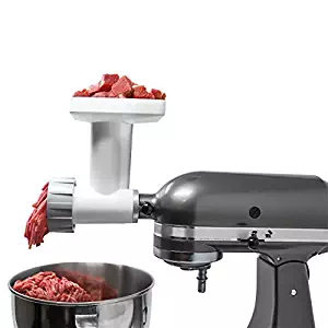 Food Grinder KitchenAid Mixer Accessory - Reliable Meat Mincer and Food Mixer Grinder for Home Use - Messerschmidt GERMAN Meat Grinder Attachment for KitchenAid Stand Mixer by FAMILY GRAIN MILL