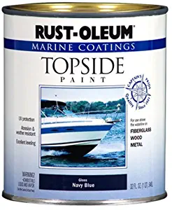 Rust-Oleum, Navy Blue, 207002 Marine Topside Paint, 1-Quart