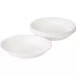 Corelle Livingware Pasta Bowls, Winter Frost White, Set of 6