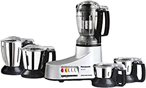 Panasonic 1000-Watts MX-AC555 Super Mixer Grinder, 220V (Not for USA), 5 Jars, Silver