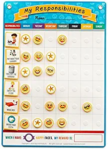 Squirrel Products My Responsibilities Chore Chart - Reward Your Child for Being Responsible with Positive Reinforcement - Magnetic to Put on Fridge