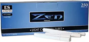 5 Box Bundle - Zen Light King Size Cigarette Tubes (250 Ct Each) by Zen