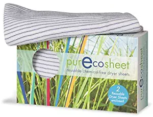 Purecosheet - Reusable Dryer Sheets | Cost Effective (500+ Loads), Chemical Free & Vegan Dryer Sheet | Safe for Infants & Allergy/Eczema Sufferers | Hypoallergenic