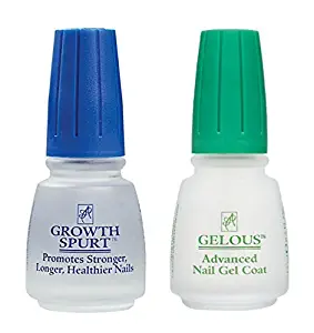 American Classic Nail Care Set (Gelous Nail Gel Base Coat Nail Polish & Growth Spurt Nail Treatment)