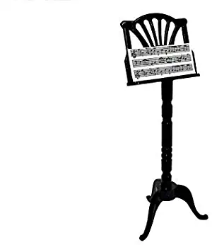 Melody Jane Dollhouse Black Music Stand Miniature 1:12 Scale Accessory