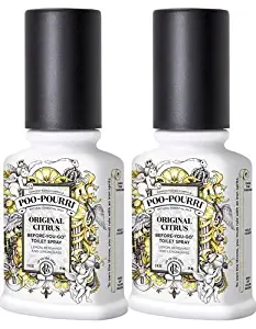 Poo-Pourri Before-You-Go Toilet Spray Bottle, 2 oz, Original Scent, 2 Count