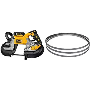 DEWALT DCS374P2 20V Max Deep Cut Band Saw Kit with DEWALT DW3983 .020-by-44-7/8-Inch 18 TPI Portable Band Saw Blade, 3-Pack