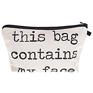 This Bag Contains My Face - Makeup Bag