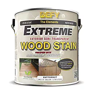 DEFY Extreme 1 Gallon Semi-Transparent Exterior Wood Stain, Butternut