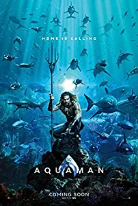 AQUAMAN (2018) Original Authentic Movie Poster 27x40 - Double - Sided - Jason Momoa - Amber Heard - Patrick Wilson
