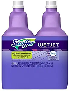 Swiffer WetJet Multi-Purpose Floor Cleaner Solution Refill with Febreze Lavender Vanilla & Comfort Scent 2 Pack of 1.25L by Swiffer Limited Edition