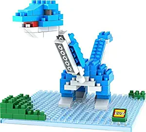 Little Treasures LOZ Diamond Blocks Brontosaurus Dinosaur Series I-Block Fun Mini Building Bricks - Great Gift for Children 9+ Educational 180pcs in Original Box