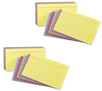 Oxford 3x5 Rainbow Index cards (2 Pack)