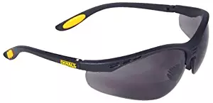 Dewalt DPG59-225C Reinforcer Rx-Bifocal 2.5 Smoke Lens High Performance Protective Safety Glasses with Rubber Temples and Protective Eyeglass Sleeve