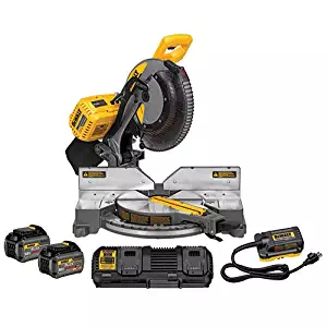 DEWALT DHS716AT2 FLEXVOLT 120V MAX 12” 2-Battery Fixed Miter Saw Kit