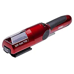Split-Ender PRO 2 - Cordless Split End Hair Trimmer by Talavera - Hair Care Tool - Home Use - Include Only Fixed 1/4" Trim Setting - Red