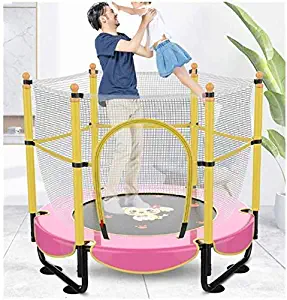 velocidad Large Folding Rebounder Kids Small Trampoline with Safety Enclosure Netting Ocean Ball Basketball Rack and Suction Cup Suitable for Male and Female Adult Home Fitness