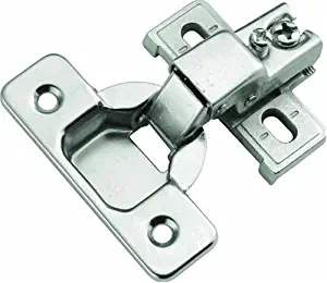 Hickory Hardware P5124-14 1/2-Inch Overlay Euro Frame Hinge, Bright Nickel