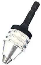 TEMO Keyless Chuck Adapter 1/4 Inch (6 mm) Hex Shank To Conventional or Microsize Drill Bit