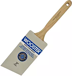 Wooster Brush Z1222-3 White Majestic Angle Sash Paintbrush, 3-Inch