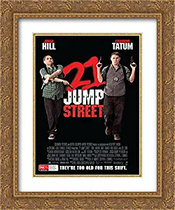 21 Jump Street 20x24 Double Matted Gold Ornate Framed Movie Poster Art Print