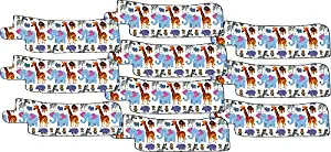 Nasogastric or Oxygen Tube precut Adhesive Tape Safari Animals Theme x 10 Pack. (Left Side)