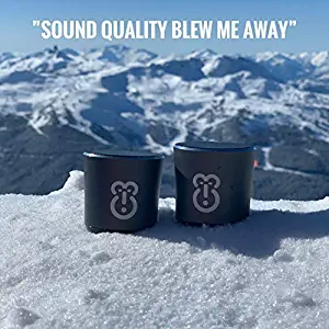 Bluetooth Speaker - Revolutionary Portable Mini Speakers, Bluetooth Twin Stereo - Howler by Wiseprimate, Wireless Space Grey -Unbelievably Loud 2 Speaker System ! Instantly Connect to Your Music