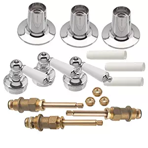 DANCO Trim Kit for Price Pfister Triple-Handle Tub and Shower Faucets, 3-Handle, Porcelain, 1-Pack Kit (39695)